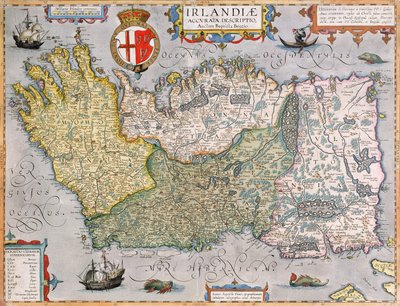 Map of Ireland by English School